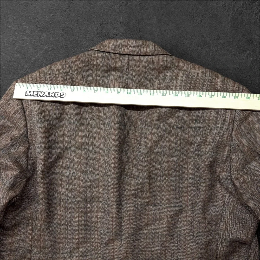 Lauren Ralph Lauren 46R Brown Herringbone Tweed Wool Blazer Sport Coat Canada